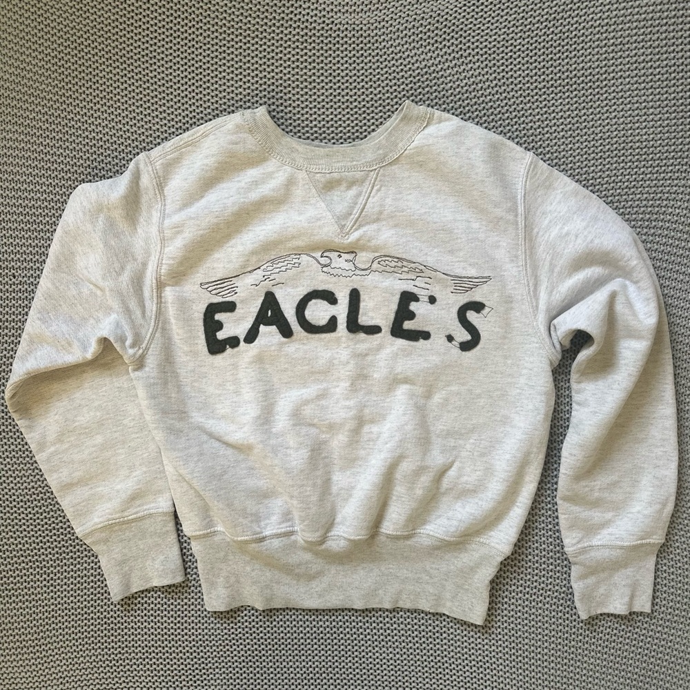 Levi's Light Gray Crewneck Sweatshirt with Eagle Graphic